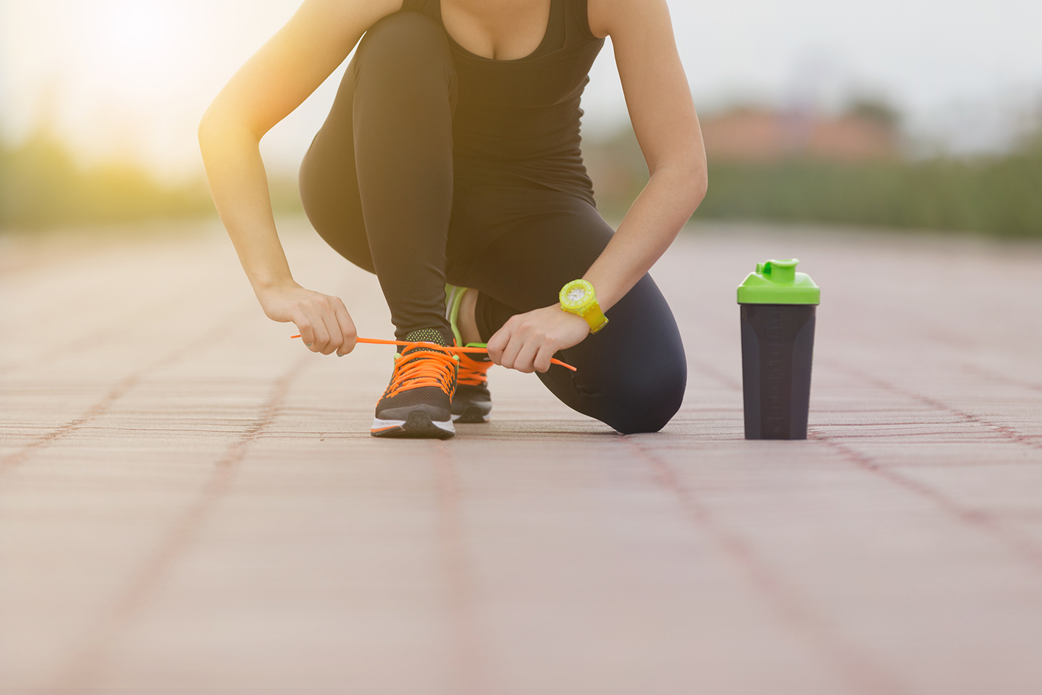 Fitness nutrtition and workout concept